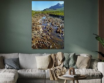 Riverbed Sligachan Schotland, Verenigd Koninkrijk