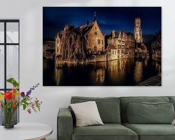 Bruges de nuit sur Jim De Sitter