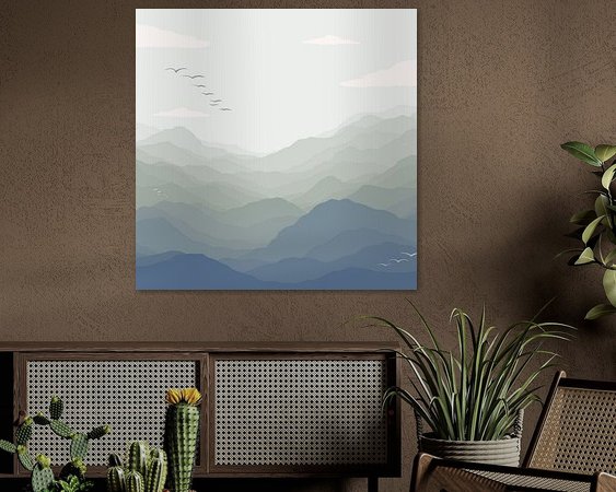 Example of the artwork in a room