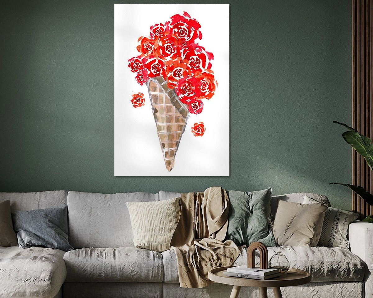 Example of the artwork in a room