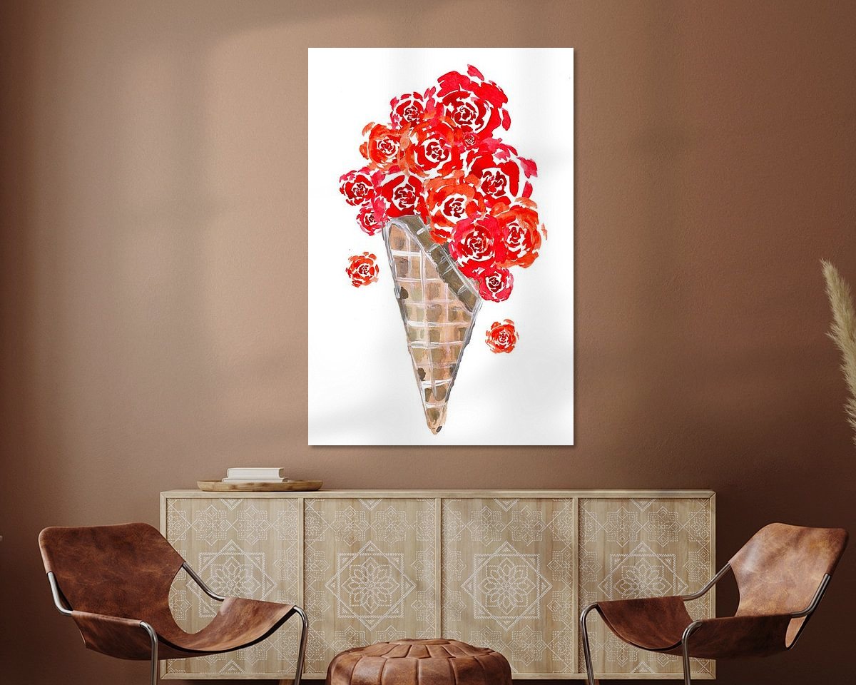 Example of the artwork in a room