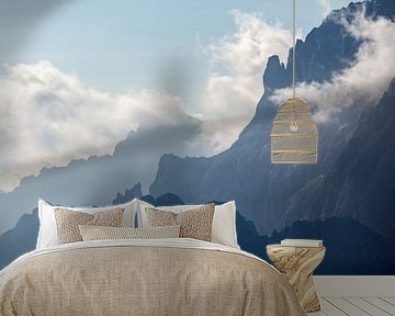 Silhouetten Karwendelgebergte