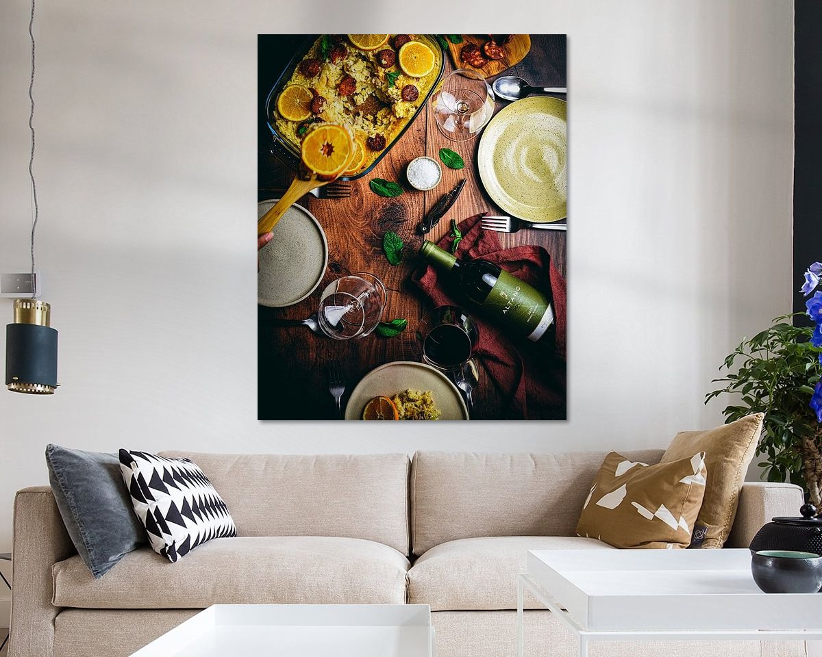 Example of the artwork in a room