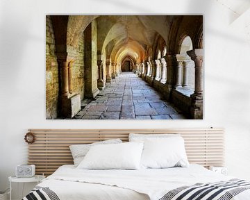 Frankrijk abdij van Fontenay van Blond Beeld
