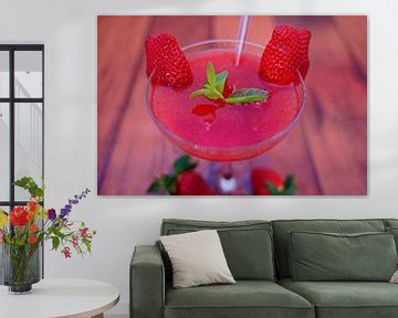 Aardbeien Rum Cocktail in een Glas van Babetts Bildergalerie