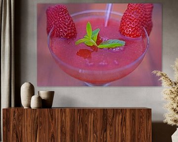 Aardbeien Rum Cocktail in een Glas van Babetts Bildergalerie