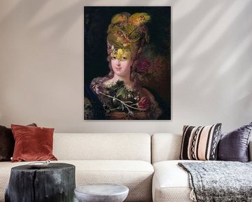 Antoinette en fleurs sur Gisela- Art for You