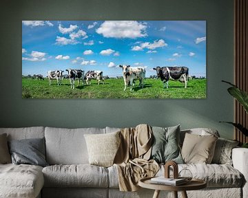 Koeien in het weiland. van Marcel Kieffer