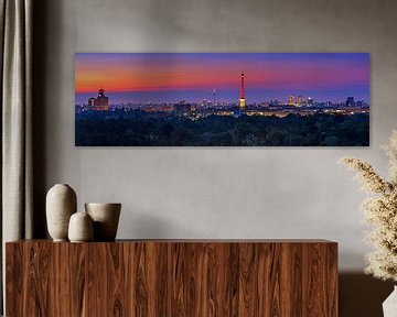 Berlin skyline at sunrise by Frank Herrmann