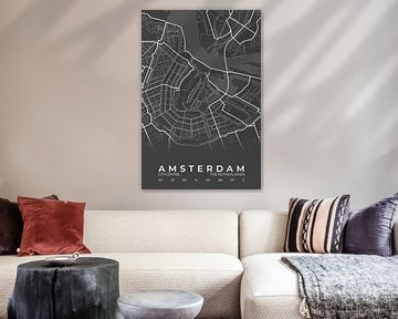 Stadskaart Amsterdam van Walljar