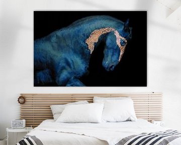 blue horse by Kim van Beveren