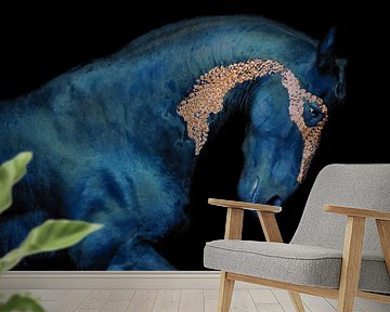 blue horse van Kim van Beveren