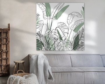 Tropical jungle of Thailand - Montsera palm tropics by Studio Hinte