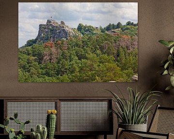 Vue des ruines du château de Regenstein près de Blankenburg (Saxe-Anhalt) sur t.ART