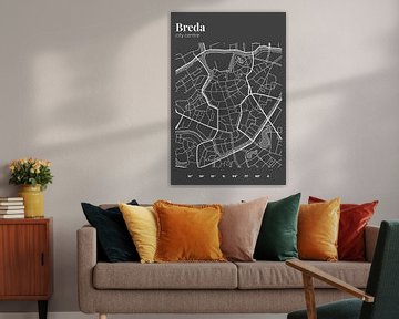 City map of Breda by Walljar