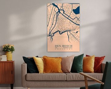 Carte de la ville de Den Bosch sur Walljar