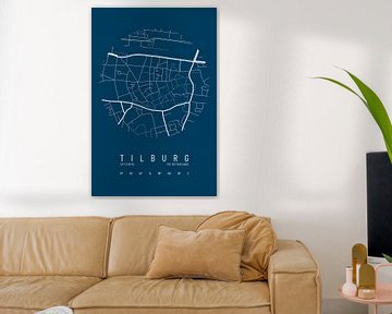 Plan de la ville de Tilburg sur Walljar
