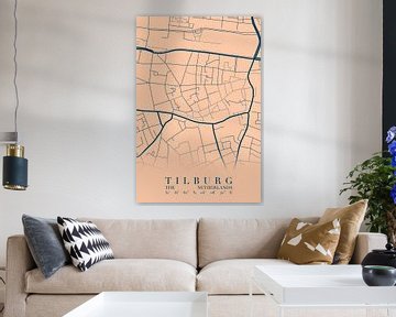 City map Tilburg by Walljar