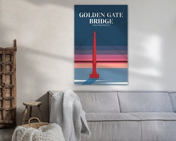 San Fransisco - Golden Gate Bridge van Walljar