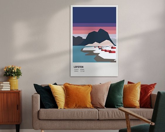 Example of the artwork in a room