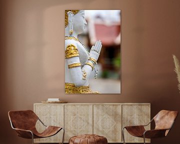 Wit met gouden boeddha van Rick Van der Poorten