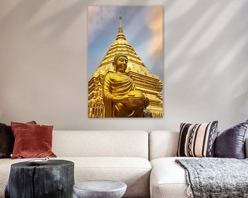 Gouden Boeddha in Bangkok van Rick Van der Poorten
