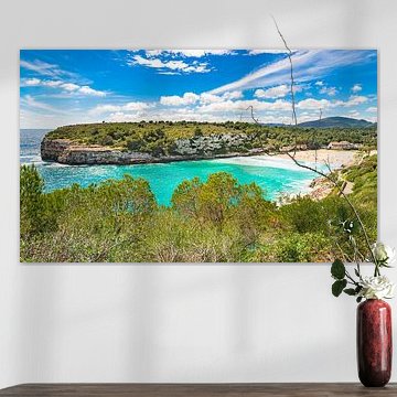 Cala Romantica seaside, Balearic Islands, Mediterranean Sea