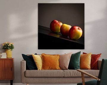 Three apples by Marian Waanders