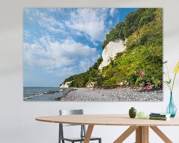 Krijtrotsen aan de kust van de Oostzee op het eiland Rügen van Rico Ködder