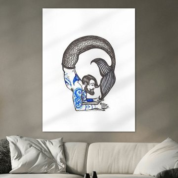 Meneer Aquarius doet Yoga