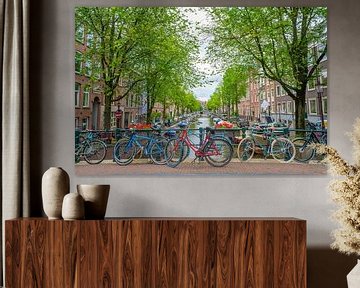 Fietsen in Amsterdam van Ivo de Rooij
