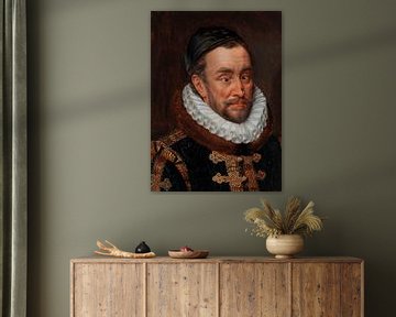 Portret van Willem I, prins van Oranje door Adriaen Thomas met een vlieg op de neus van Maarten Knops