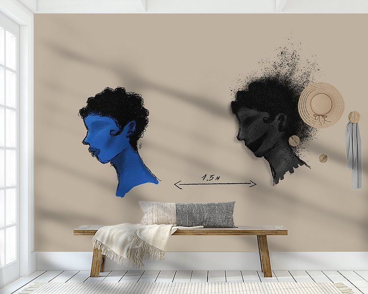 Example of the artwork in a room