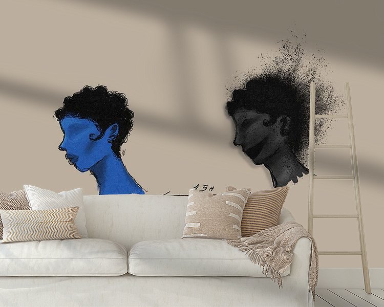 Example of the artwork in a room