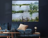 Example of the artwork in a room