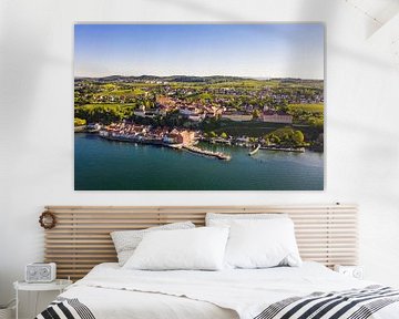 Meersburg sur le lac de Constance, vue d'oiseau sur Werner Dieterich