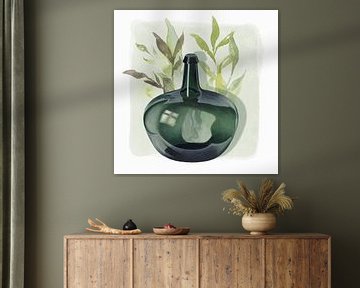 Still Life in Greens van Marja van den Hurk