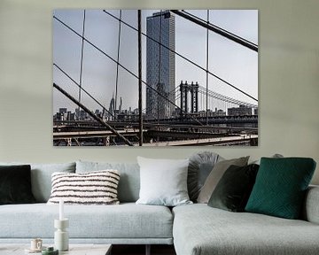 Manhattan Bridge NYC van Anne van Doorn