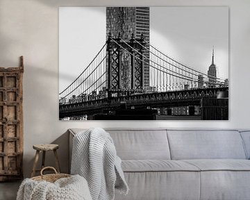 Pont de Manhattan New York City sur Anne van Doorn