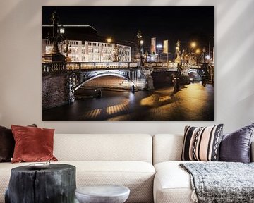 Amsterdam city at night van Fotografie Arthur van Leeuwen