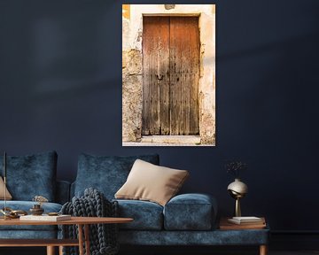 Vintage oude houten voordeur achtergrond van Alex Winter