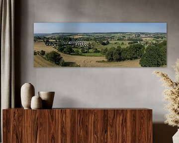 Panorama aérien du paysage du sud du Limbourg près d'Epen