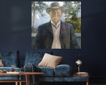 Portret van de componist Thorvald Lammers, Erik Werenskiold