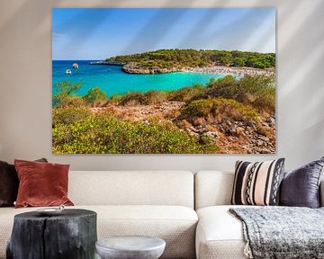 Cala S'Amarador, parc naturel de Mondrago à Majorque Espagne, îles Baléares, mer Méditerranée sur Alex Winter