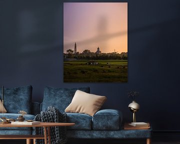 Skyline im Polder von Huijgens Fotografie