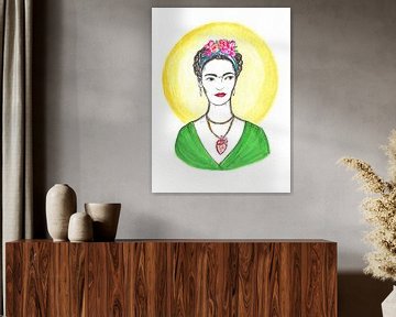Frieda Kahlo with Halo by Karolina Grenczyk