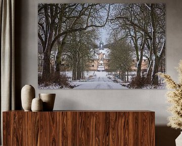Winterliche Eichenallee am Gutshof von Jürgen Schmittdiel Photography
