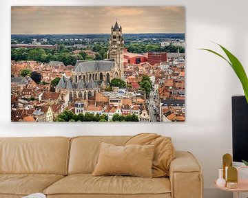 De Sint-Salvatorkathedraal van Brugge van Jim De Sitter