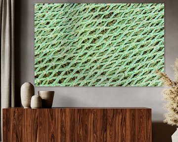 Close-up of fishing nets pattern background by Alex Winter