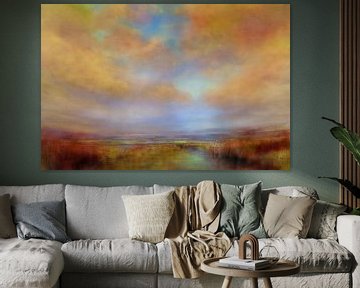 Farben des Lichts mit goldenen Wolken von Annette Schmucker